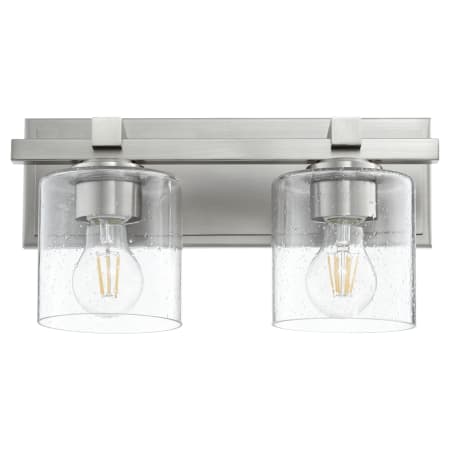 Quorum International 2 Light 8" Tall Wall Sconce Satin Nickel