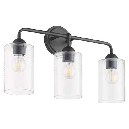 Quorum International Charlotte 3 Light 24" Wide Vanity Light Matte Black