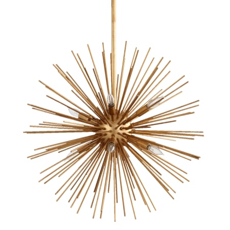 Quorum International Electra 8 Light Large Pendant Gold Leaf
