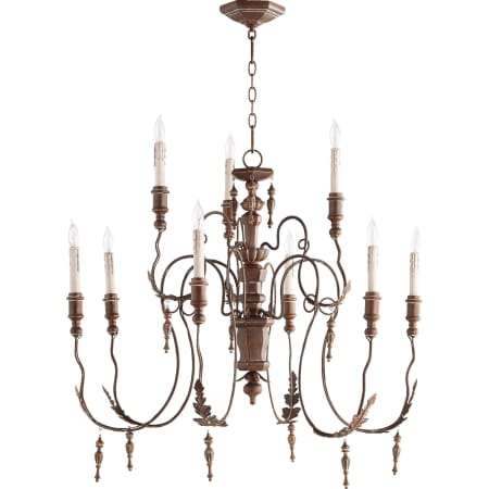 Quorum International Salento 9 Light 32" Wide Chandelier Vintage Copper