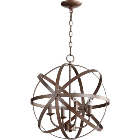 Quorum International Celeste 4 Light 19" Wide Taper Candle Chandelier Oiled Bronze