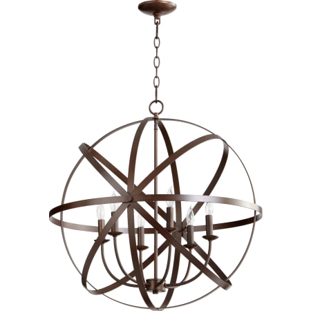 Quorum International Celeste 6 Light 25-1/2" Wide Taper Candle Chandelier Oiled Bronze