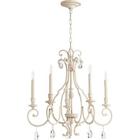 Quorum International Ansley 5 Light 24" Wide Taper Candle Chandelier Persian White