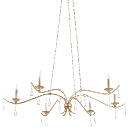 Quorum International Lorelei 6 Light 50" Wide Crystal Candle Style Chandelier Antique Silver