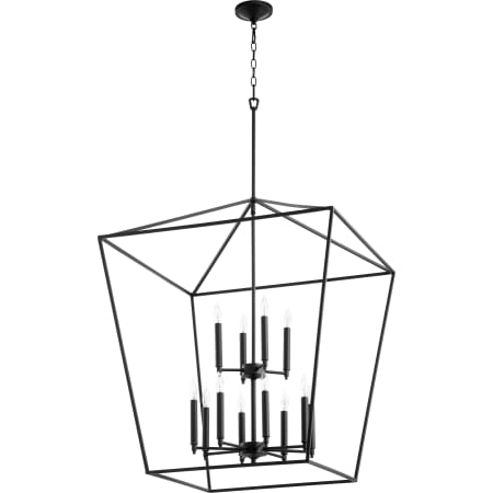Quorum International Gabriel 12 Light 29" Wide Chandelier Noir