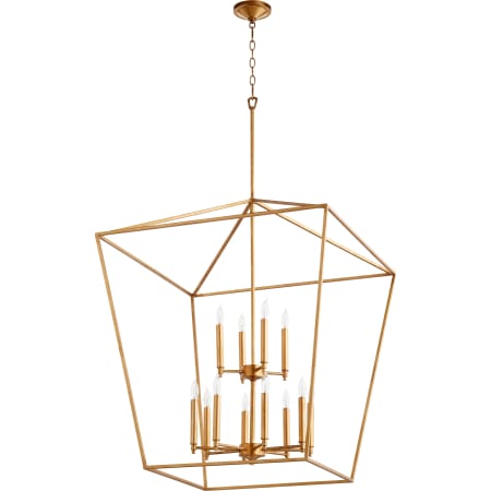 Quorum International Gabriel 12 Light 29" Wide Chandelier Gold Leaf