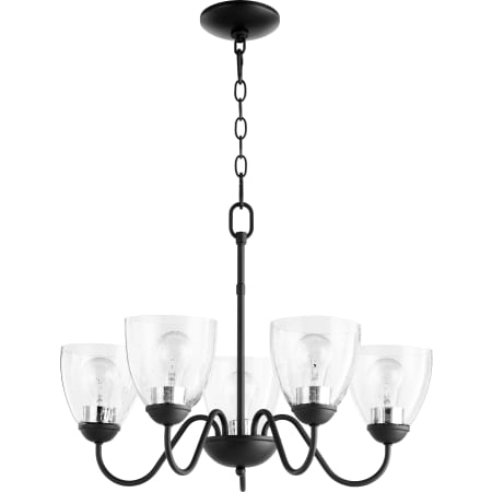 Quorum International 5 Light 23" Wide Chandelier Noir