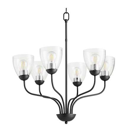 Quorum International 6 Light 25" Wide Chandelier Noir