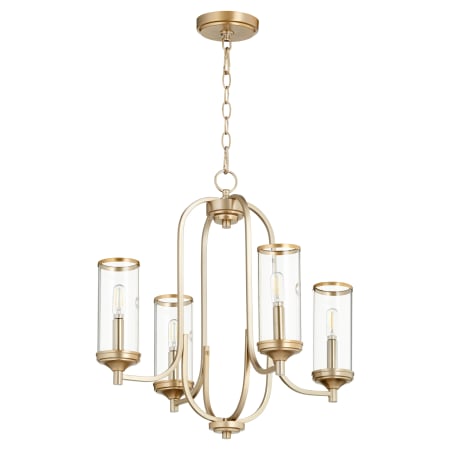 Quorum International Collins 4 Light 22" Wide Chandelier Aged Brass