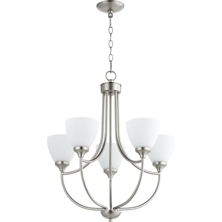 Quorum International Enclave 5 Light 24" Wide Chandelier Satin Nickel