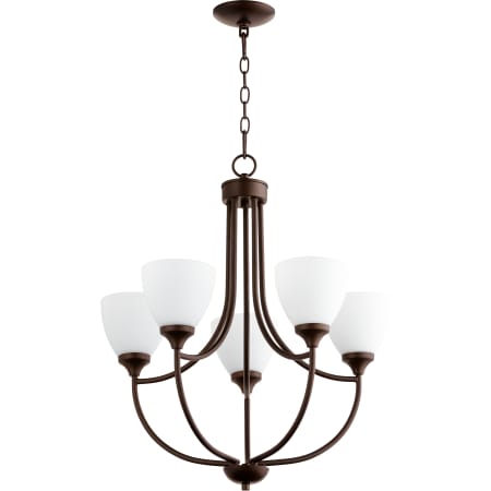 Quorum International Enclave 5 Light 24" Wide Chandelier Oiled Bronze