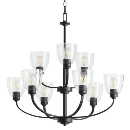 Quorum International Reyes 9 Light 32" Wide Chandelier Textured Black