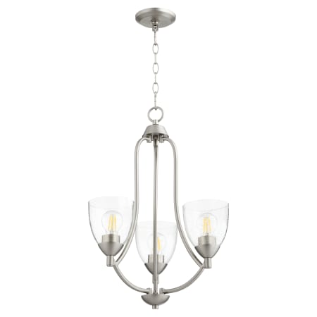 Satin Nickel / Clear Seeded