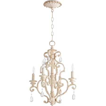 Quorum International San Miguel 4 Light 16" Wide Taper Candle Chandelier Persian White