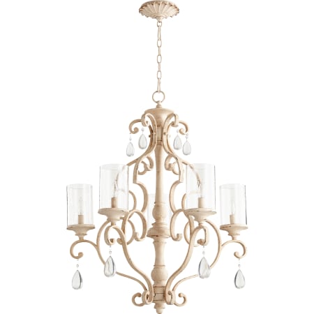 Quorum International San Miguel 5 Light 27-1/2" Wide Taper Candle Chandelier Persian White