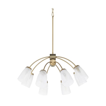 Quorum International Wallinger 8 Light 32" Wide Chandelier Aged Brass