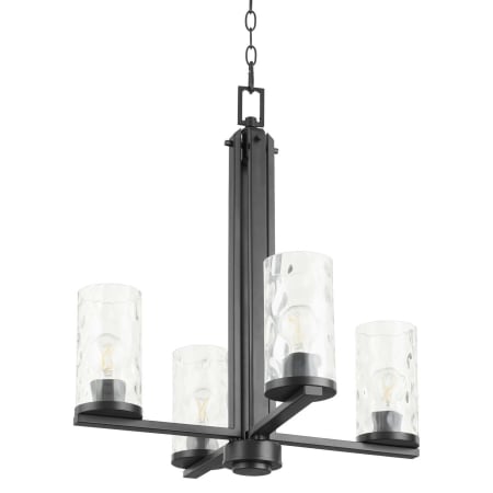 Quorum International Steinway 4 Light 22" Wide Chandelier Matte Black