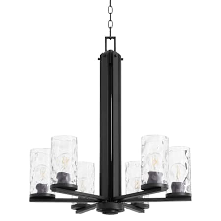 Quorum International Steinway 6 Light 25" Wide Chandelier Matte Black
