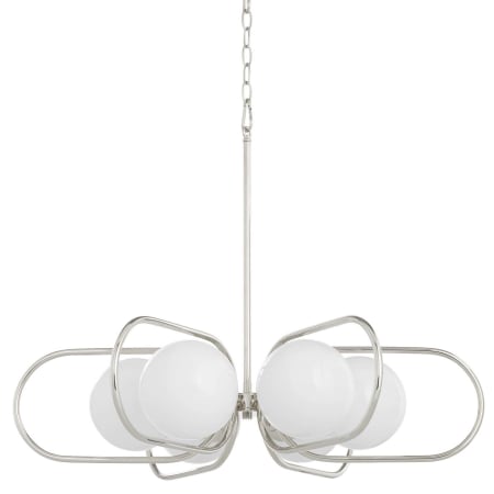 Quorum International Belmont 6 Light 30" Wide Chandelier Polished Nickel