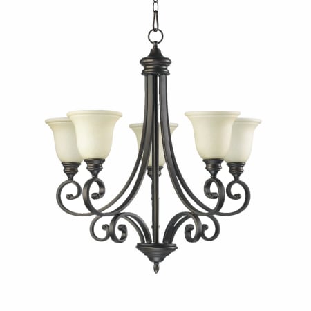 Quorum International Bryant 5 Light 28" Wide Chandelier Oiled Bronze