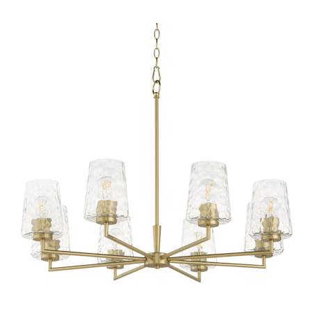 Quorum International Belinder 8 Light 32" Wide Chandelier Aged Brass