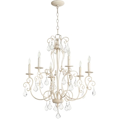 Quorum International Ariel 6 Light 26-1/2" Wide Taper Candle Chandelier Persian White