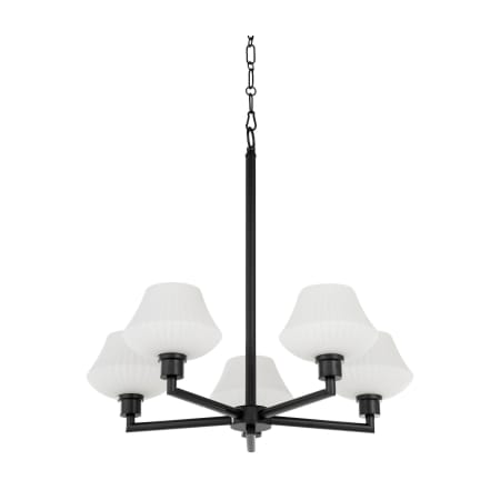 Quorum International Ayala 5 Light 28" Wide Chandelier Matte Black