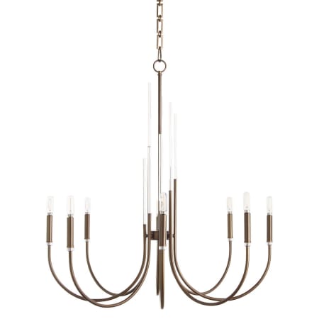 Quorum International Summit 8 Light 32" Wide Empire Chandelier Dark Brass