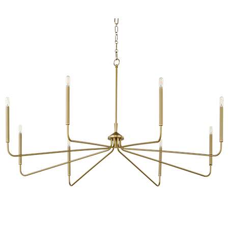 Quorum International Goodwin 8 Light 15" Wide Taper Candle Style Chandelier Aged Brass