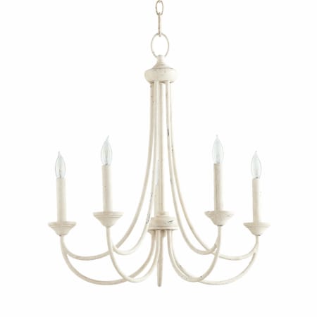 Quorum International Brooks 5 Light 22" Wide Empire Chandelier Persian White