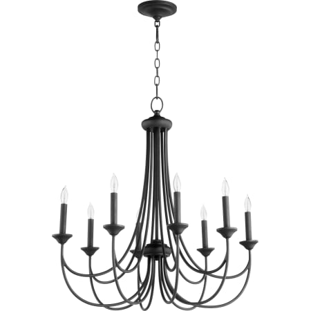 Quorum International Brooks 8 Light 29" Wide Empire Chandelier Noir