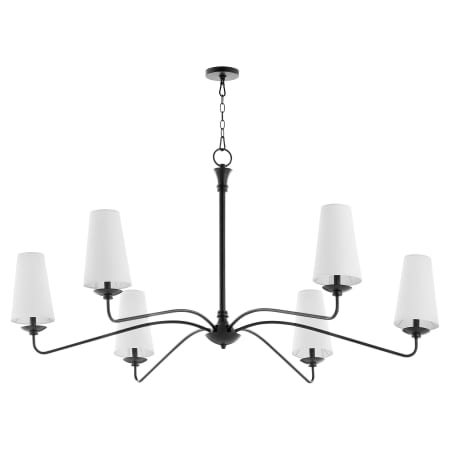 Quorum International Euphora 6 Light 62" Wide Chandelier Matte Black