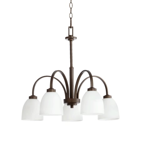 Quorum International Reyes 5 Light 26" Wide Chandelier Oiled Bronze