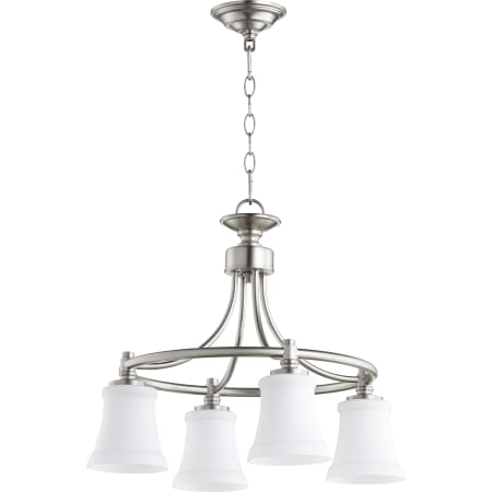 Quorum International Rossington 4 Light 21" Wide Ring Chandelier Satin Nickel