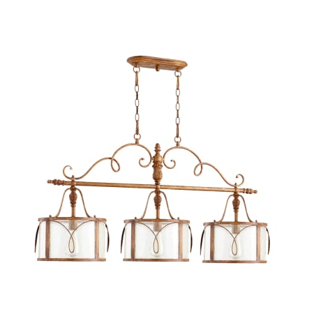 Quorum International Salento 3 Light Island / Billiard Fixture French Umber