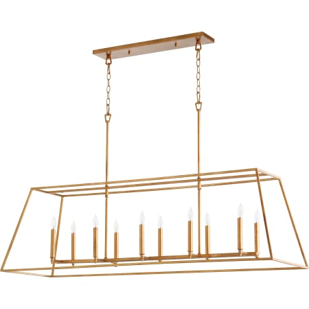Quorum International Gabriel 10 Light 54" Wide Chandelier Gold Leaf