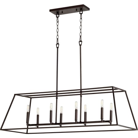 Quorum International Gabriel 8 Light 45" Wide Chandelier Oiled Bronze