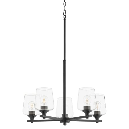 Quorum International Veno 5 Light 26" Wide Chandelier Matte Black