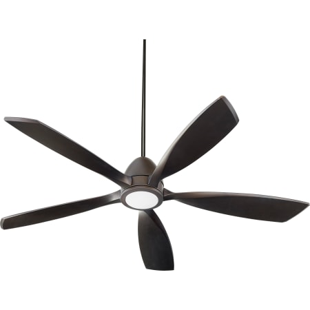 Quorum International Holt 56" 5 Blade Indoor DC Ceiling Fan with Light Kit and Wall Control Oiled Bronze