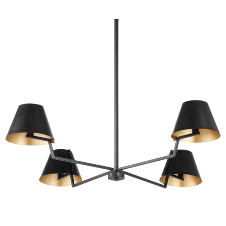 Quorum International Ayala 4 Light 48" Wide Chandelier Matte Black