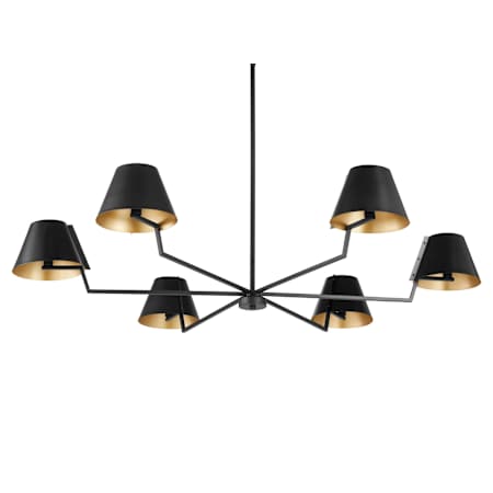 Quorum International Ayala 6 Light 60" Wide Chandelier Matte Black