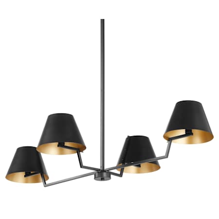 Quorum International Ayala 4 Light 30" Wide Chandelier Matte Black