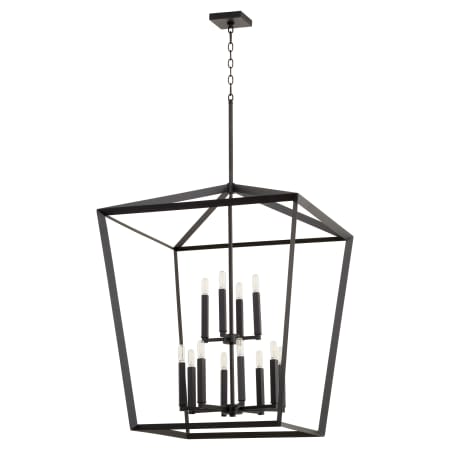 Quorum International Manor 12 Light 29" Wide Chandelier Noir