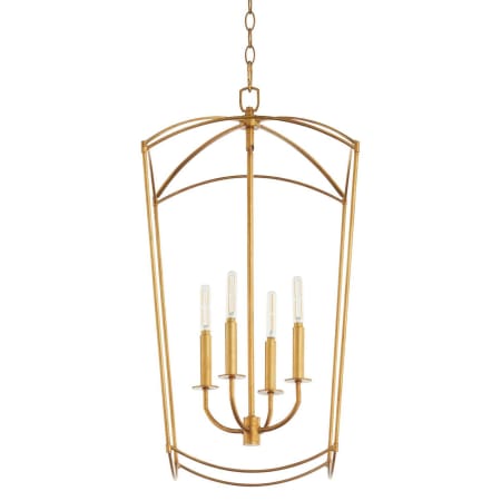 Quorum International Mantle 4 Light 15" Wide Pendant Gold Leaf