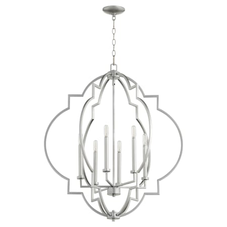 Quorum International Dublin 6 Light 30" Wide Chandelier Classic Nickel