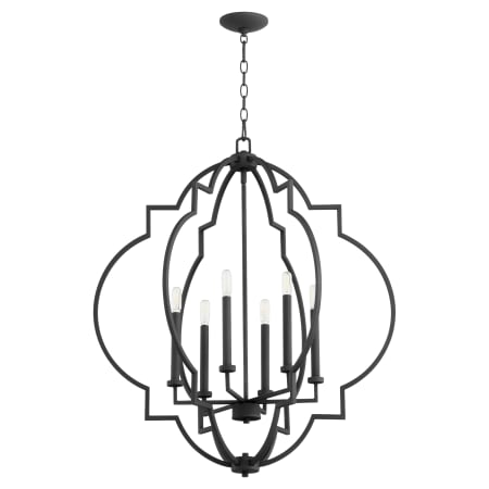 Quorum International Dublin 6 Light 30" Wide Chandelier Noir