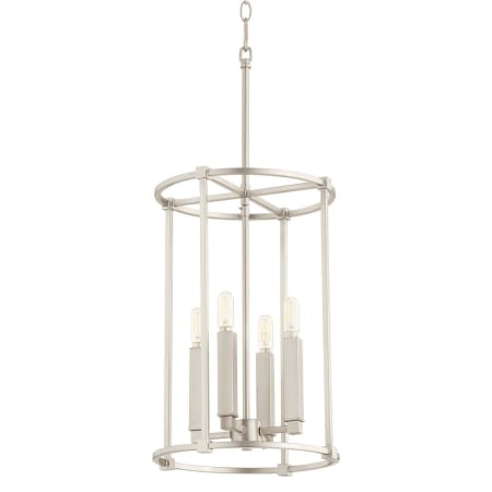 Quorum International Olympus 4 Light 12" Wide Pendant Satin Nickel