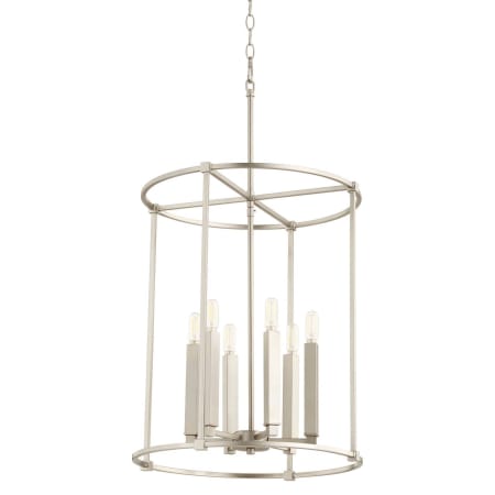 Quorum International Olympus 6 Light 18" Wide Pendant Satin Nickel