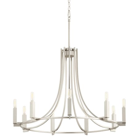 Quorum International Olympus 9 Light 32" Wide Ring Chandelier Satin Nickel