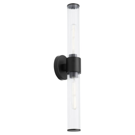 Quorum International Fuze 2 Light 5" Tall Outdoor Wall Sconce Textured Black